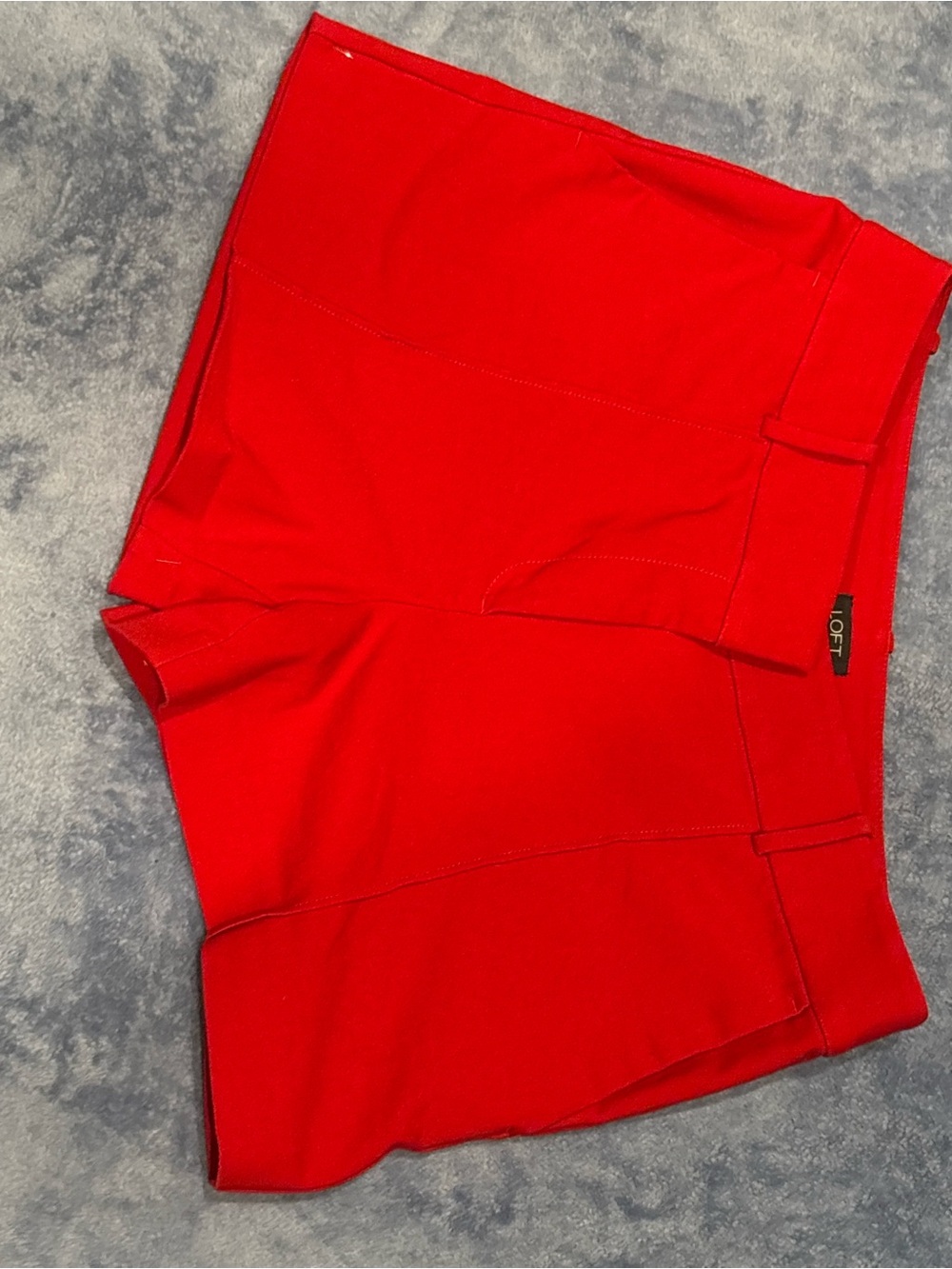 LOFT Bright Red High-Waist Tailored Women's Shorts